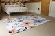 image 3 of Pink & Blue Flowers Designer Rug | Multi