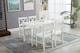 image 3 of Solid Wooden Kitchen Dining Table and 4 Chairs