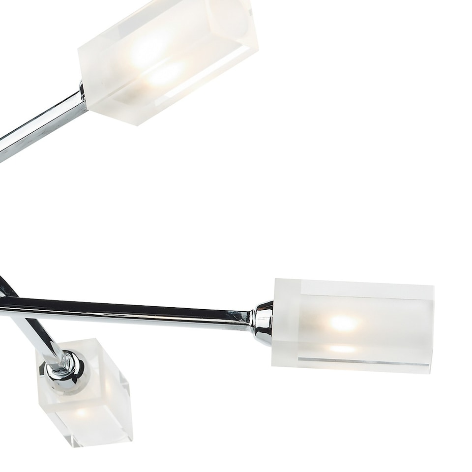 image 1 of Icarus 6 Light Semi Flush Ceiling Light Polished Chrome