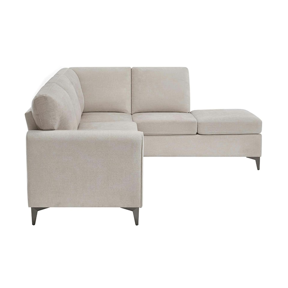 image 1 of Roma 4 Seater Fabric Corner Sofa Cream | Beige