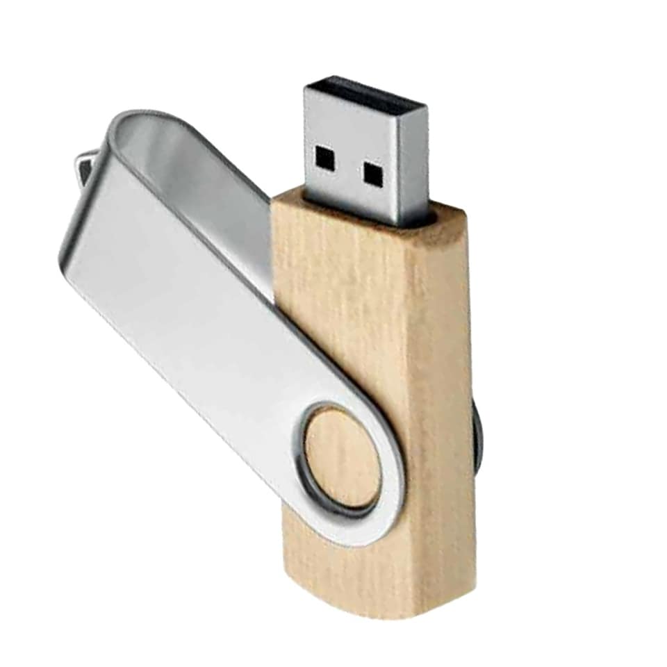 image 1 of MidOcean Bamboo 16GB USB Flash Drive - Brown - One Size