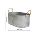 image 5 of Outdoor Galvanised Rope Handle Trough Set of Two