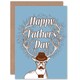 image 1 of Hipster Dad Stag With Camera Moustache Glasses Fun Fathers Day Card