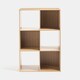 image 1 of OHS Dallas 6 Cube Wood Effect Storage Unit Bookcase Shelf