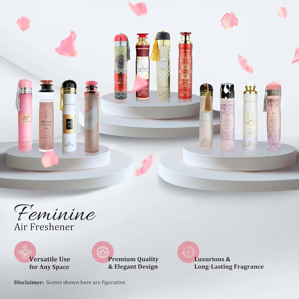 image 1 of Dubai Air Fresheners 300ml, Feminine, (Pack of 3) – Long-Lasting Exotic Arabian Scents