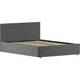 image 1 of Vida Designs Veronica 4ft6 Double Ottoman Bed Storage Fabric Upholstered, Dark Grey Linen, 135 x 190cm