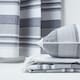 image 5 of Homescapes Cotton Striped Monochrome Cushion Cover Morocco - 45 x 45 cm | Grey | Monochrome | 45 x 45 cm