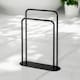 image 2 of Showerdrape Aspen Freestanding Black Towel Storage Stand | Black | Black | 1