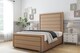 image 2 of Sloomy Ashford Latte Dumfries Bed Frame With Mattress With 50" Upholstered Headboard 4'6 Double