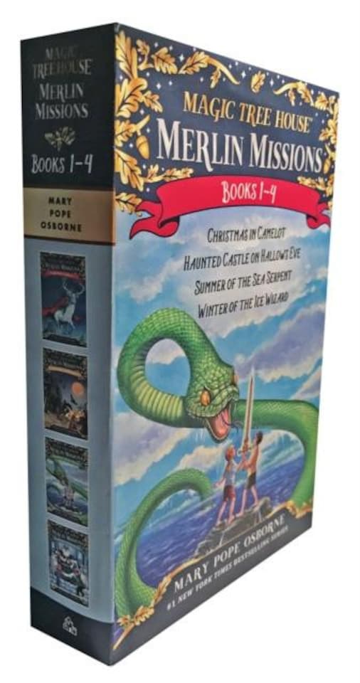 Magic Tree House Merlin Missions Books 1-4 Boxed Set Paperback
