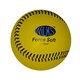image 1 of Wilks Force Soft Leather Softball - Yellow/Black - One Size