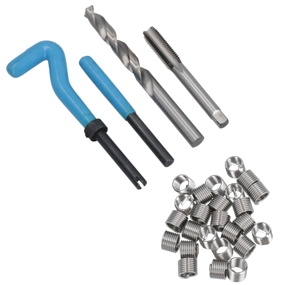 image 1 of Thread installation and repair kit helicoil set 88pc metric sizes M6-M10 AT212