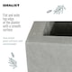 image 7 of Square Box Grey Light Concrete Garden Planter H40 L40 W40 cm, 65 ltrs Cap.