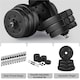 image 6 of Yaheetech 25kg Dumbbell Weight Set Black