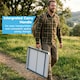 image 7 of Harbour Housewares Folding Table - Small Compact Metal Trestle Tables Foldable Portable Outdoor Camping Side Table 80cm x 60cm