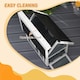 image 4 of PawHut Outdoor Feral Cat House with Openable Asphalt Roof - Grey