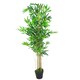 image 4 of 120cm (4ft) Natural Look Artificial Bamboo Plants Trees with Copper Metal Planter | Green | 4ft
