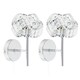 image 4 of ValueLights Hudson Pair of Silver Indoor Wall Light