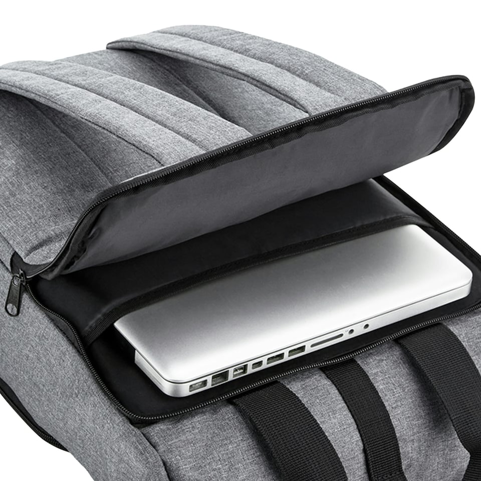 image 1 of Bagbase Roll Top Twin Handle Laptop Bag - Grey Marl - One Size