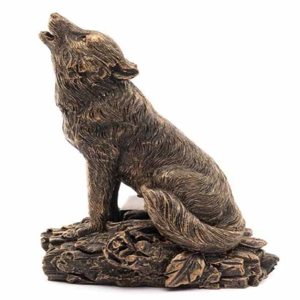 image 1 of Antique Bronze Wolf Plant Pot Feet - Set of 3 Bronze