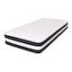 image 1 of 8 Inch Deep Black and White 3D Airflow Micro Quilted Foam Free Mattress | Black | Double