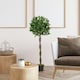 image 6 of Outsunny Set Of 2 120cm Artificial Bay Laurel Topiary Trees w/ Pot Fake