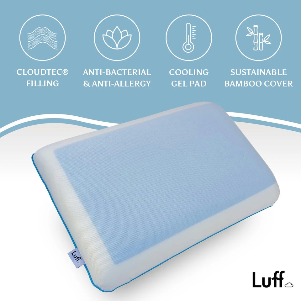image 1 of Luff Mayfair Cooling Gel Pillow White