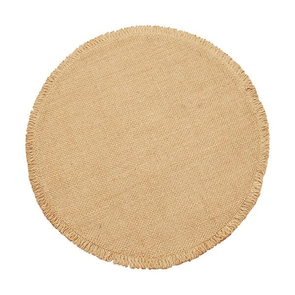 image 1 of Walton & Co Circular Jute Placemat Natural