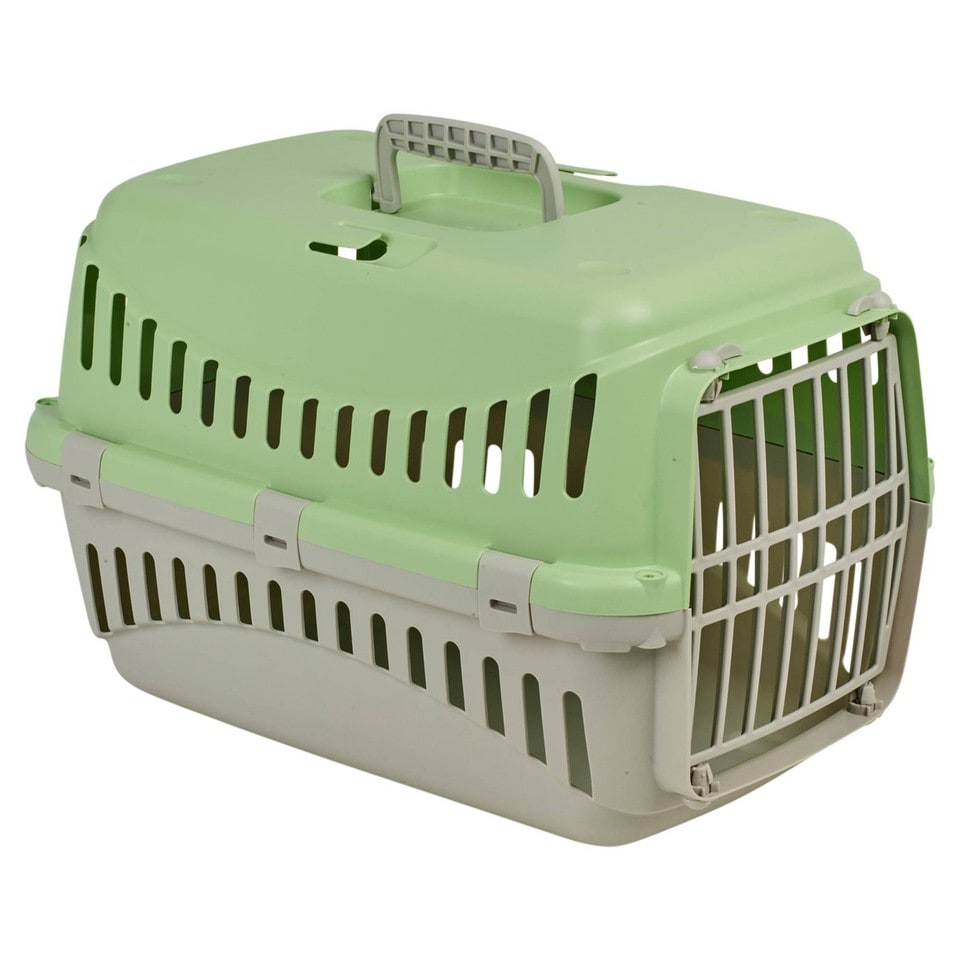 image 1 of Transportini Pet Carrier Travel Crate Cat Dog Cage Portable Box Pastel | Green | Pastel Green | Medium | 1