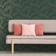 image 4 of Fine Decor Flamingo Wallpaper - Emerald Green - 10m x 53cm Green