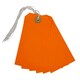 image 1 of Box of 1000 Orange Strung Tags 120mm x 60mm