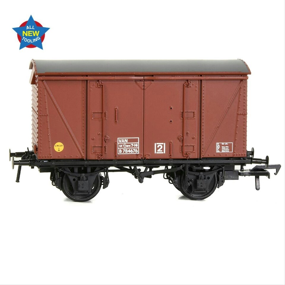 image 1 of Bachmann 12t Vanwide Ventilated Van BR Late Bauxite VAN