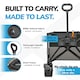 image 6 of 120L Foldable Utility Trolley Garden Home Camping Festivals No Assembly 120kg Load