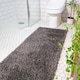 image 3 of KUKOON Slate Grey Deep Pile Shaggy Hallway Runner Rug 60cm x 240cm