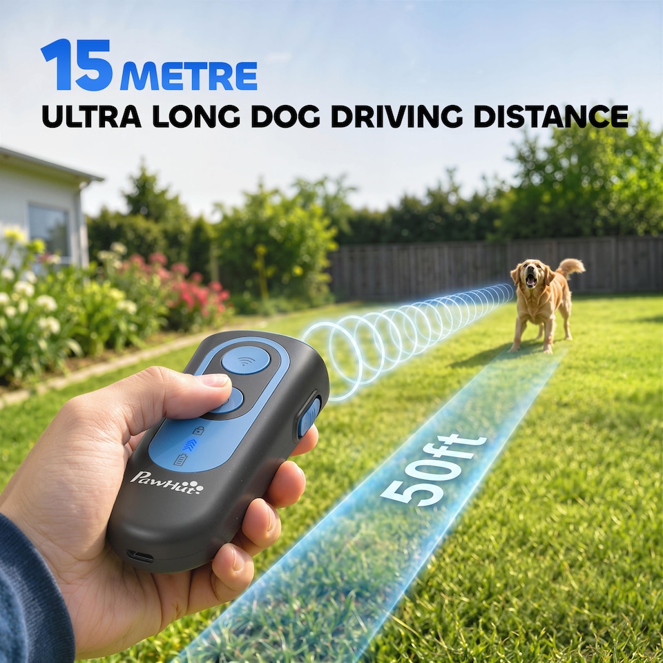 image 1 of PawHut Anti Barking Device for Dogs, Ultrasonic Stop Dog Barking Device