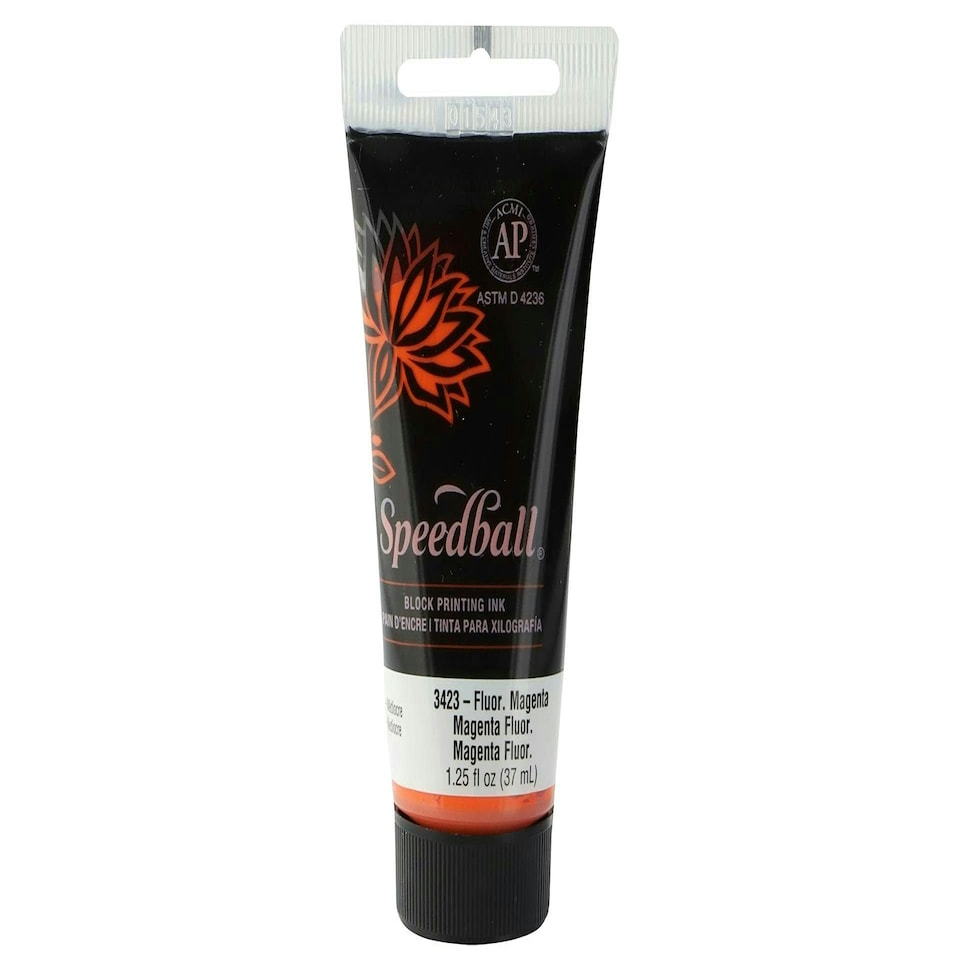 37cc (1.25oz.) Water-Soluble Block Ink Fluorescent Orange Orange