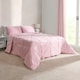 image 8 of OHS Coverless Quilted Geometric Embossed Soft Plush Cosy 7.5 Tog Washable Duvet Cover and Pillowcase Bedding Set Grey | Double