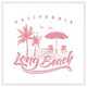 image 1 of Cali long beach (Picture Frame) White | XL