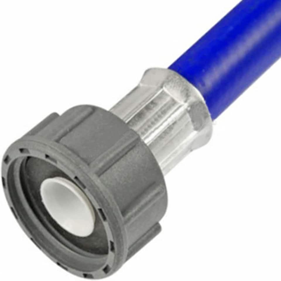 image 1 of SPARES2GO Universal 1.5M Cold Water Washing Machine Fill Hose Inlet Feed Pipe 1.5 Metres