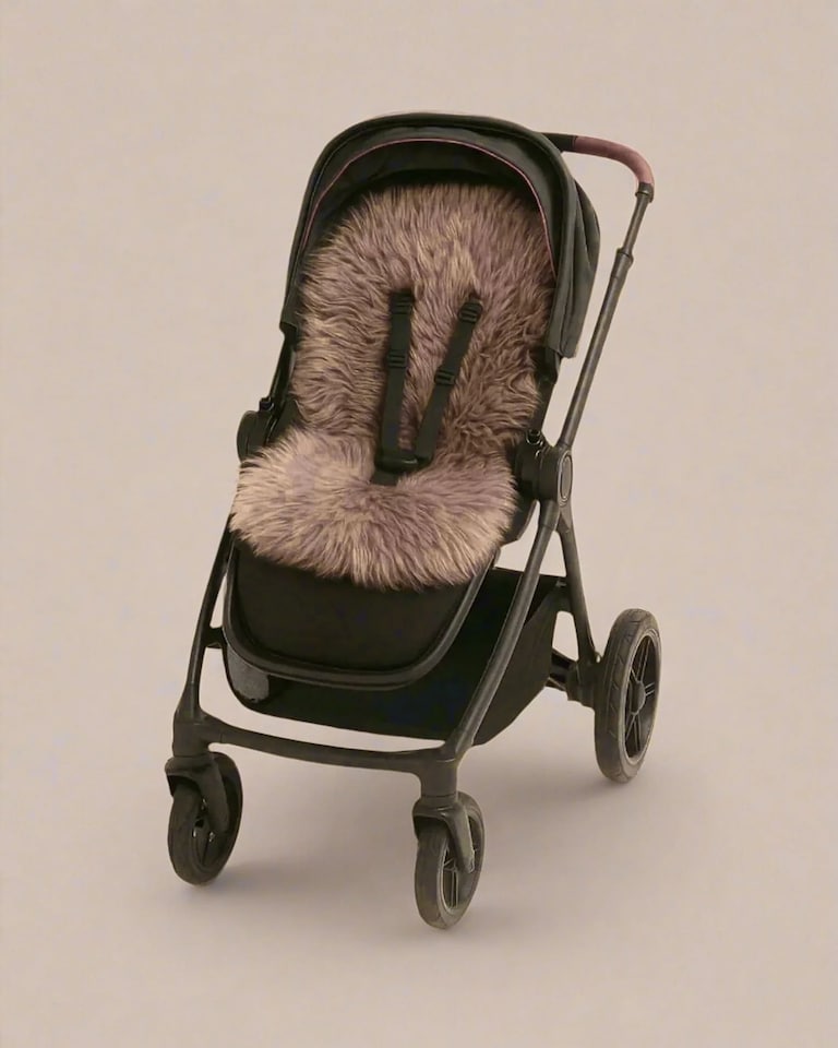 image 1 of Naturally Sheepskins Baby Deluxe Sheepskin Pram liner