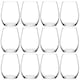 image 1 of Amber Drinking Glasses Tumblers Whiskey Water Juice 440ml | Clear | Clear | Set of 12