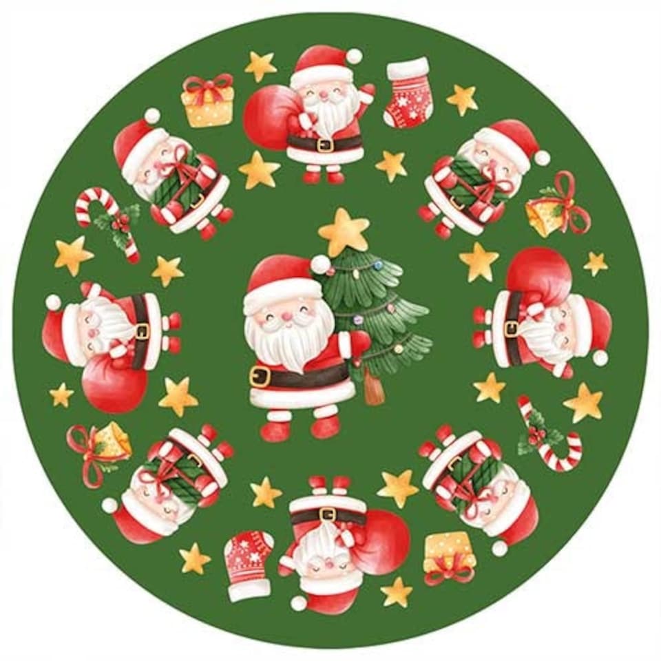 image 1 of Santa and Friends Christmas Paper Cupcake Cases - Pack of 60