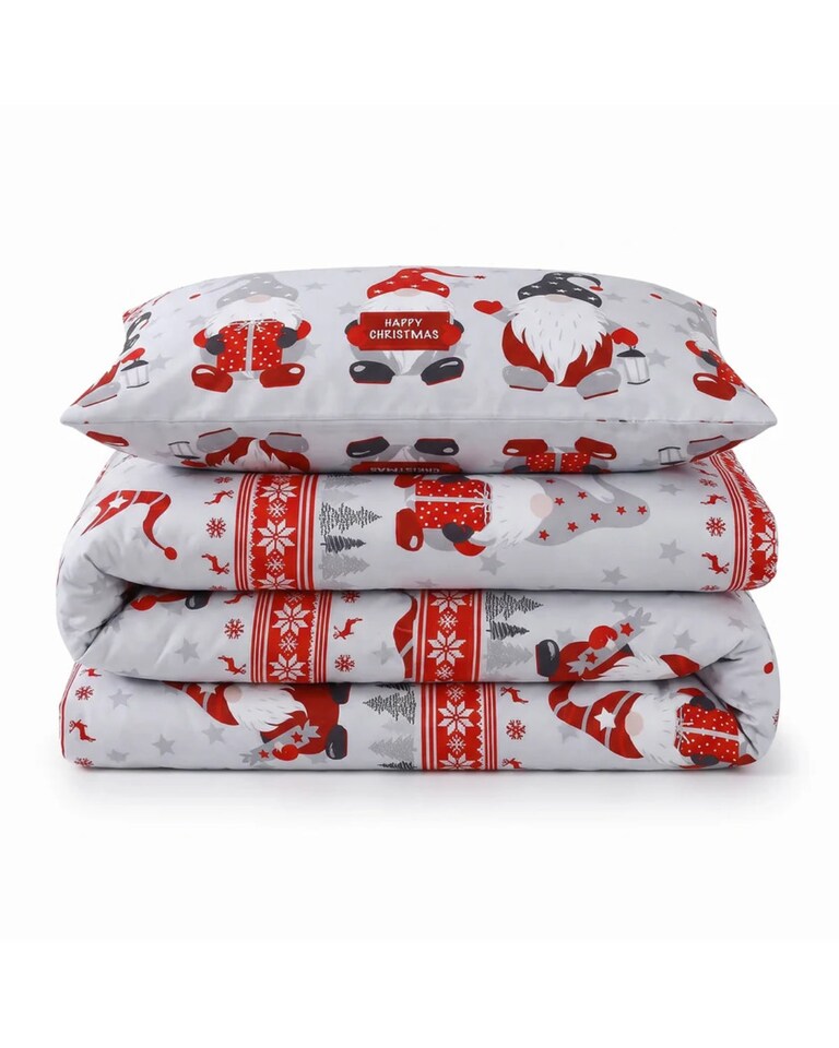 image 1 of Velosso Xmas Gonks Duvet Cover & Pillowcase Set