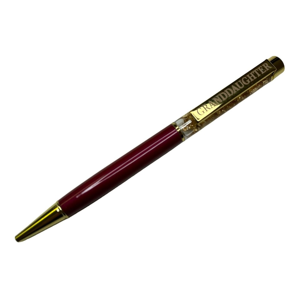 image 1 of Granddaughter Captioned Gold Leaf Ballpoint Gift Pen