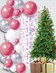 image 6 of Shimmer christmas Tinsel Curtain, 2.5M x 1M Pink