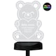 image 1 of Personalised Bear Memorial Outdoor Solar Light