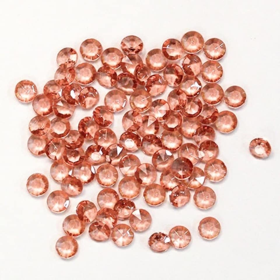 Rose Gold 12mm Round Diamonds Premium Table Gems 28g