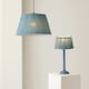 image 8 of ValueLights Alba Small Tapered Leaf Pleated Lamp Shade & Bulb | Multi