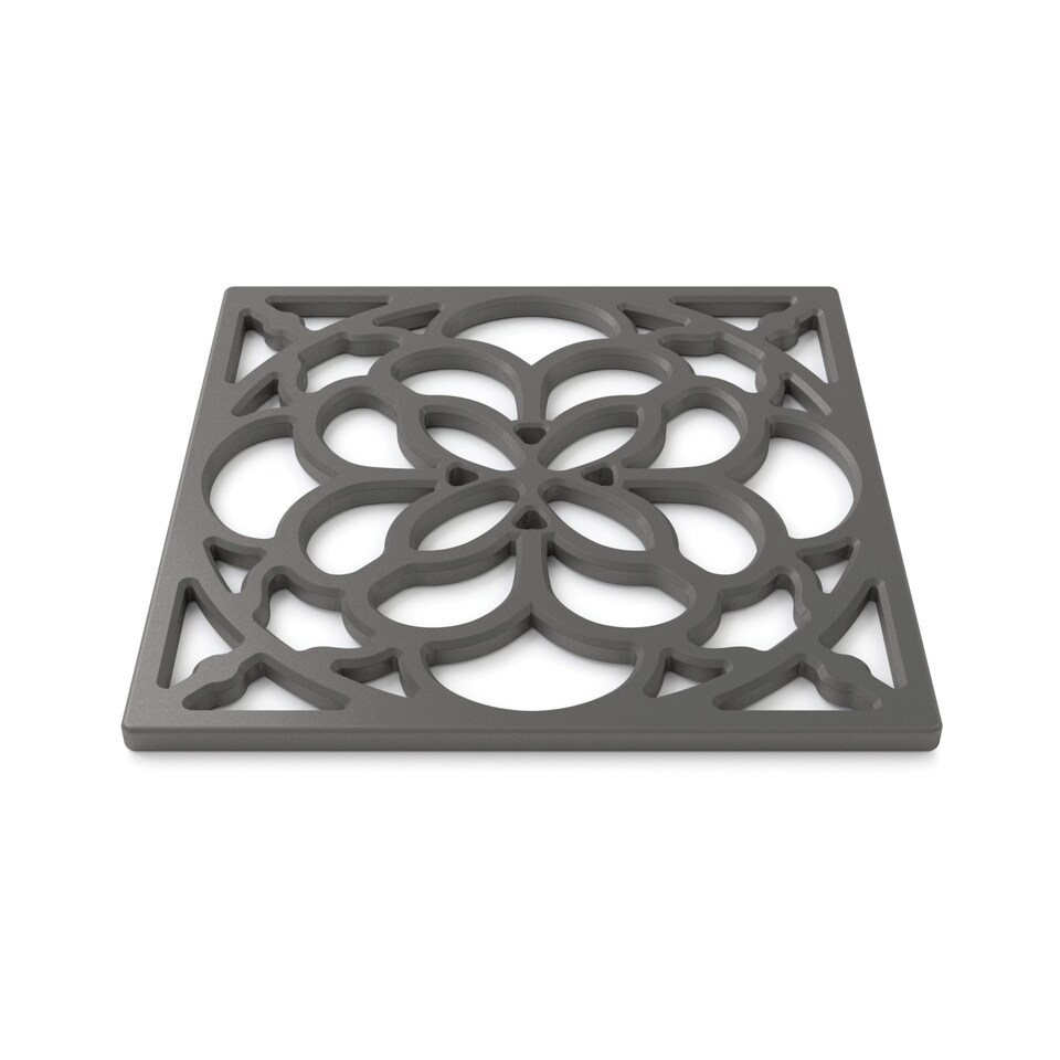 image 1 of Zeal Square Silicone Heritage Trivet, 18cm, Elephant Grey