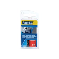Rapid 53 Series Stainless Steel Fine Wire Staples - Multi Colour - 8mm, Box of 1080